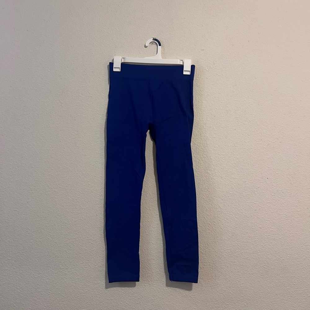 Fuzzy Blue Leggings